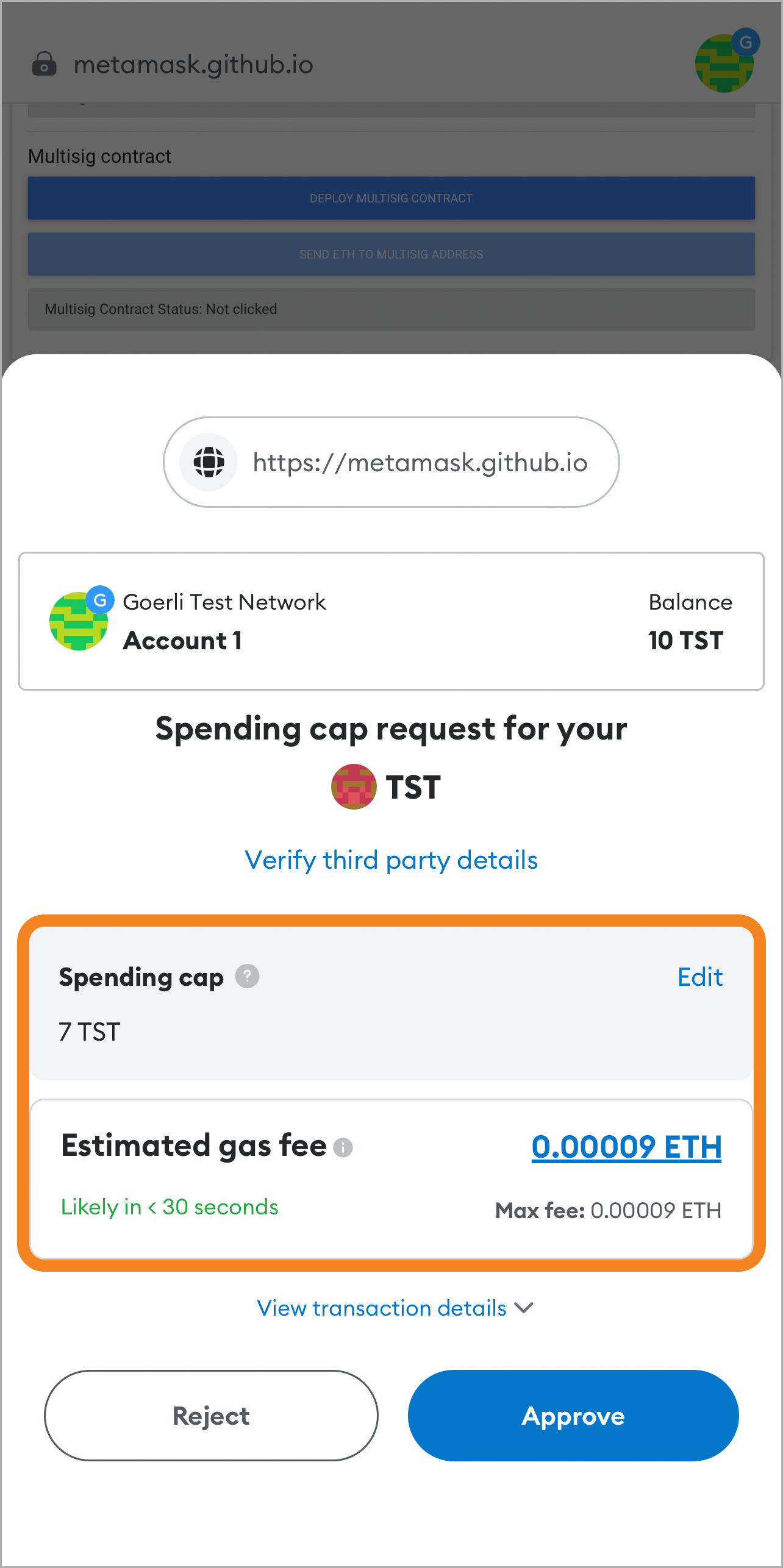 Customize spending cap
mobile