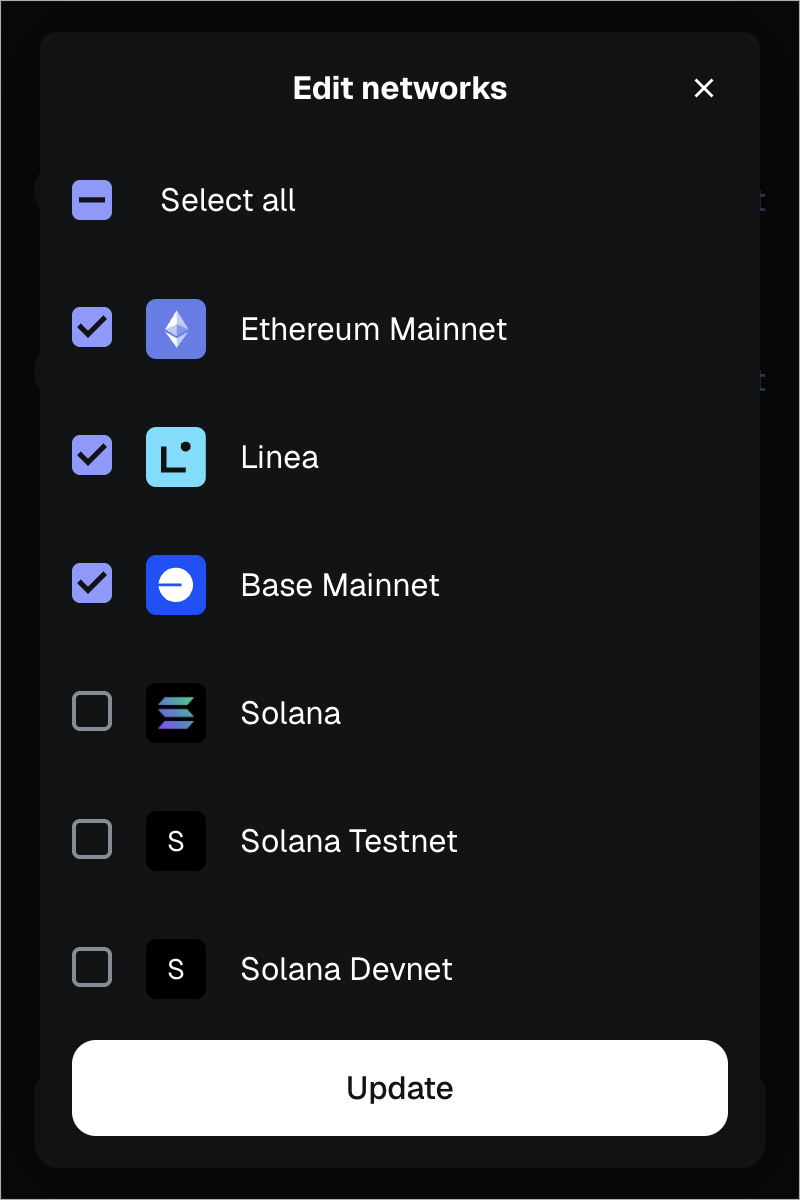 MetaMask extension connected dapp edit networks
