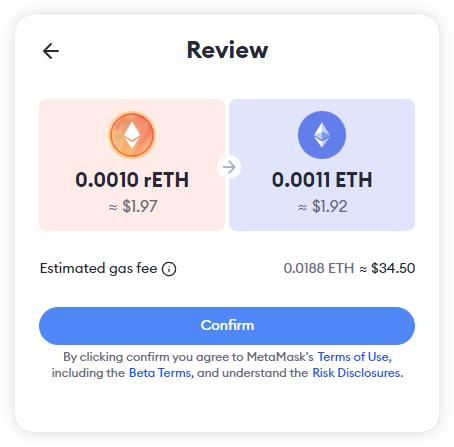 MetaMask staking