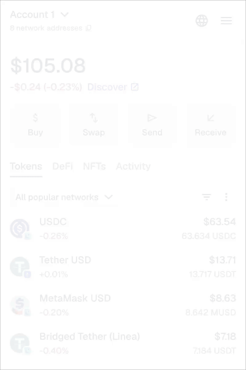 MetaMask extension locate advanced settings