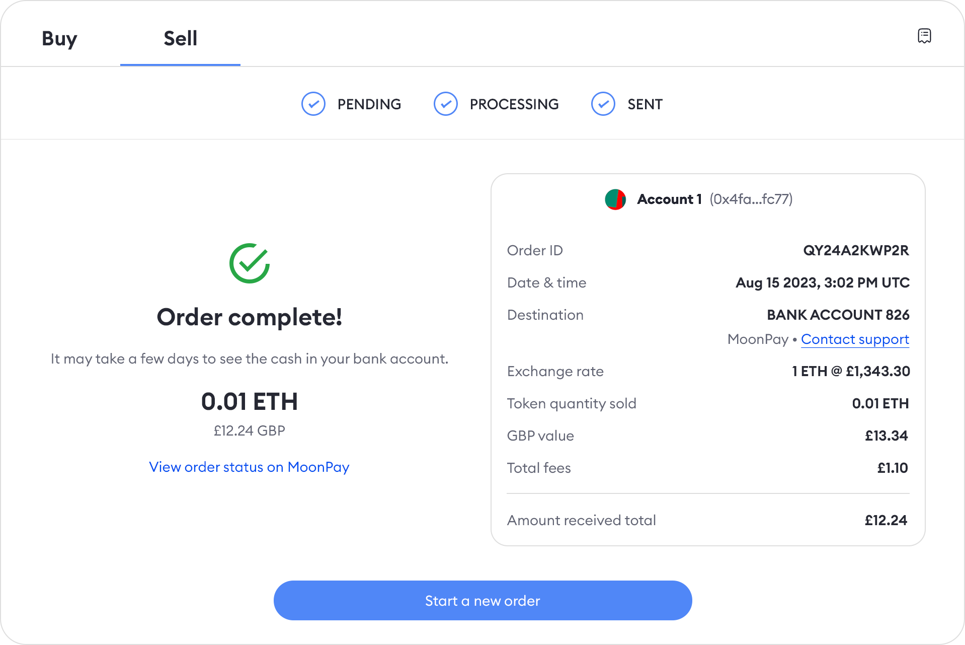 MetaMask Portfolio sell order
confirm