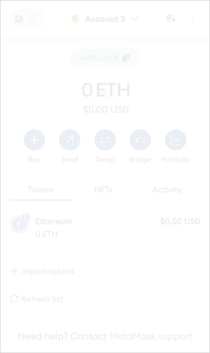 MetaMask remove imported account
extension