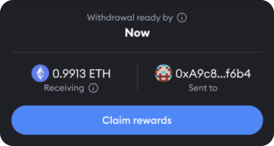 MetaMask staking withdraw
lido