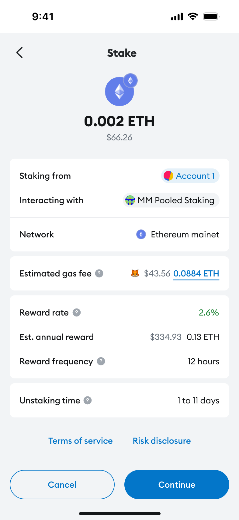 MetaMask Mobile Staking
Confirm