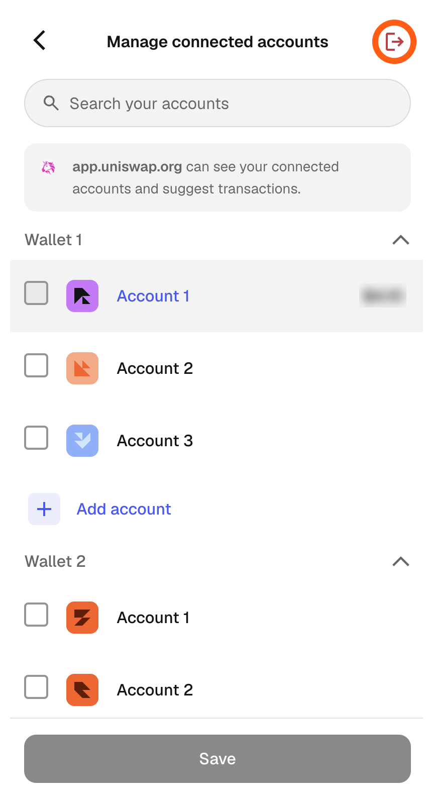 Manage dapp permissions