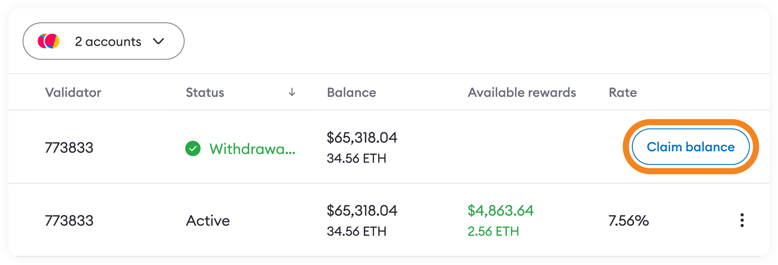MetaMask Portfolio claim
balance