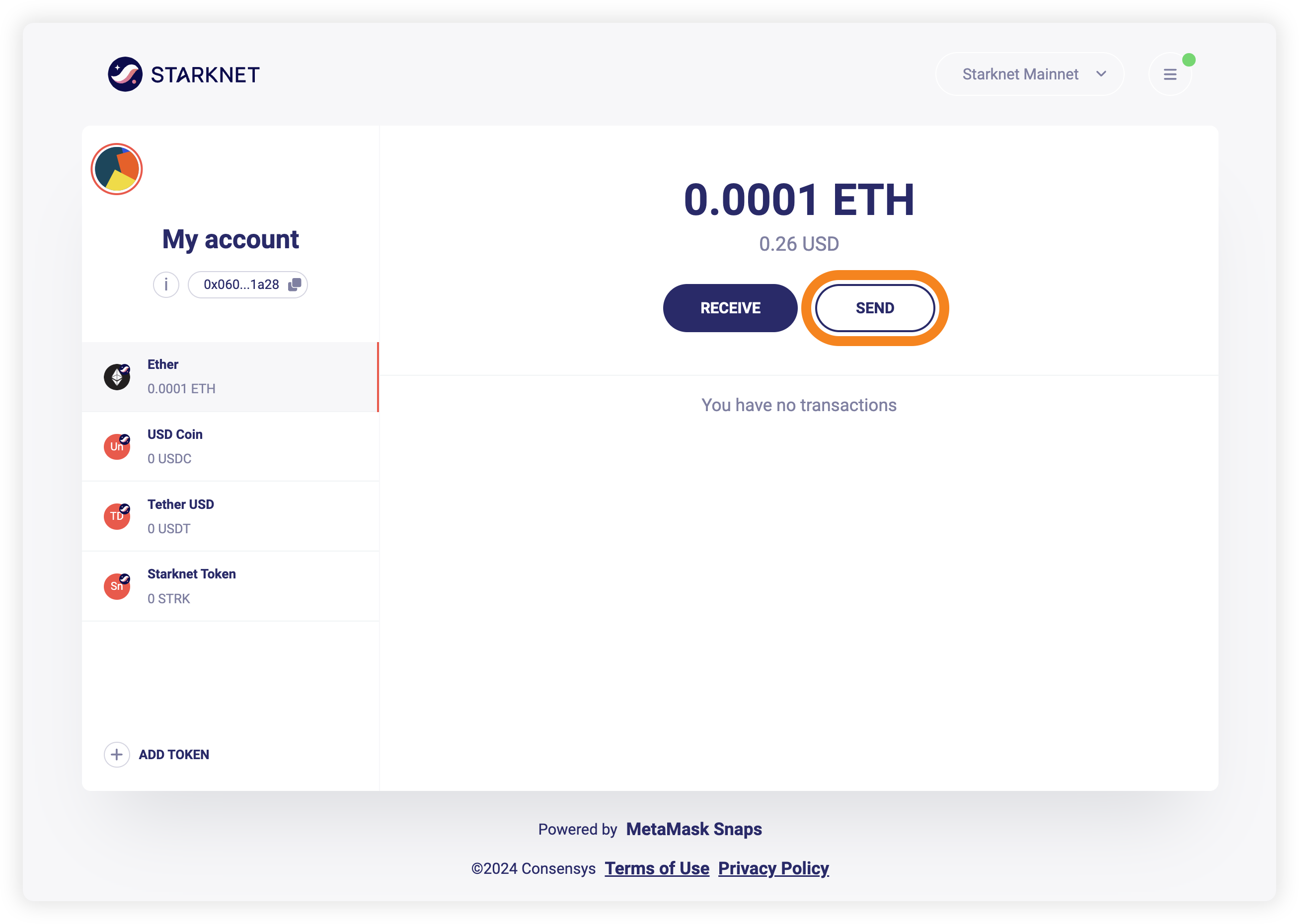 Starknet dapp overview