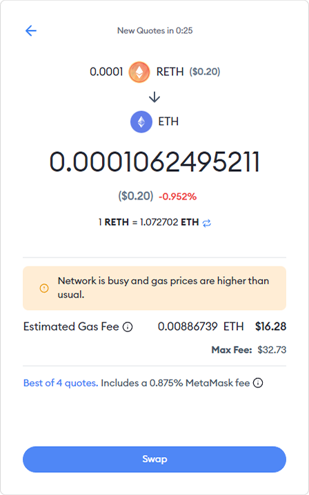 MetaMask staking