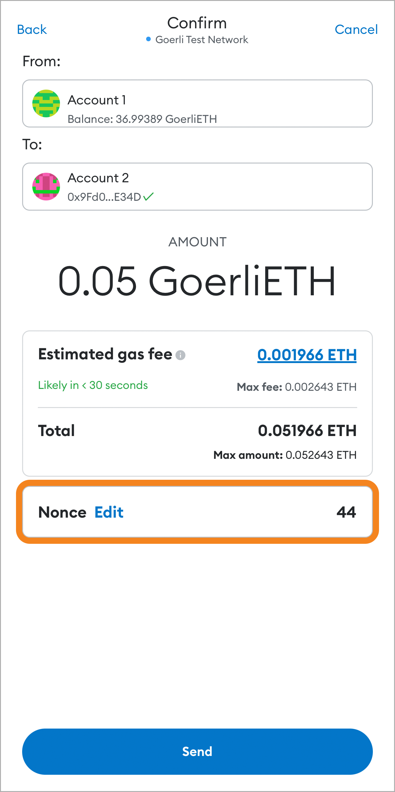 MetaMask customize transaction nonce transaction
mobile