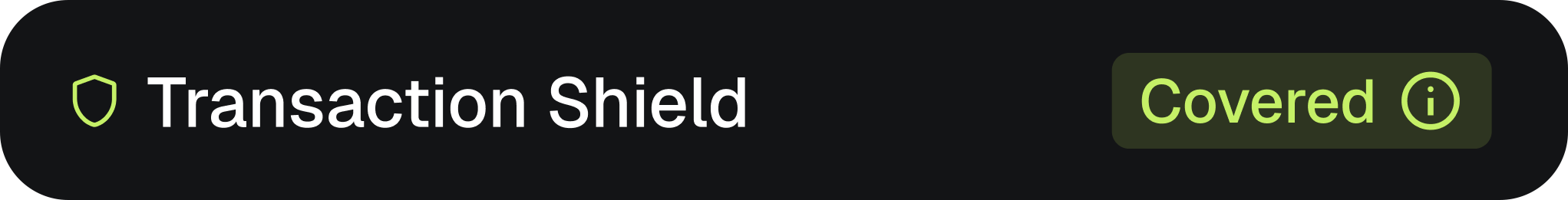 MetaMask extension transaction shield covered badge