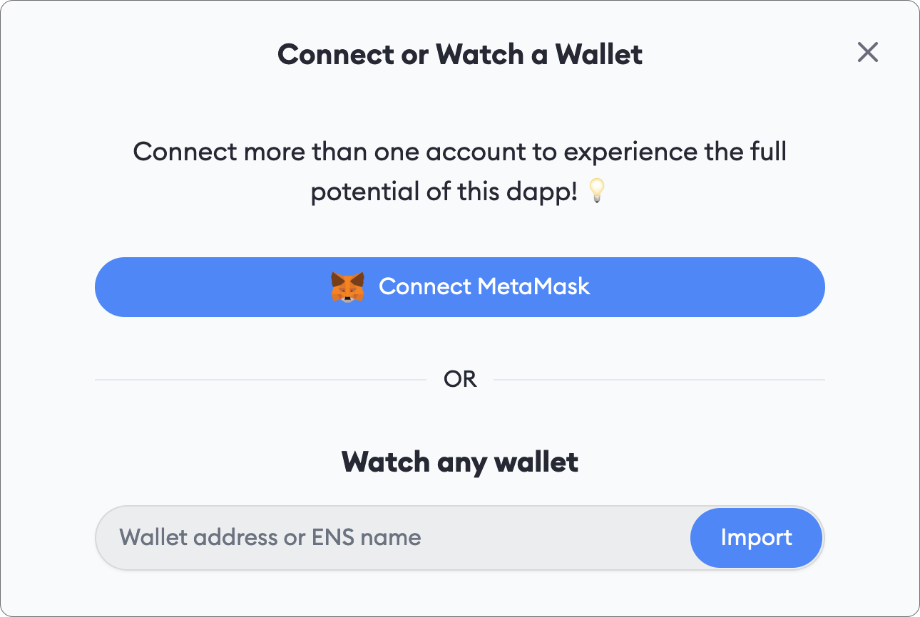 MetaMask Connect Portfolio
Dapp