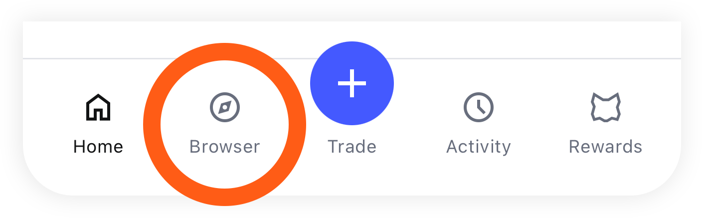 MetaMask mobile browser tab