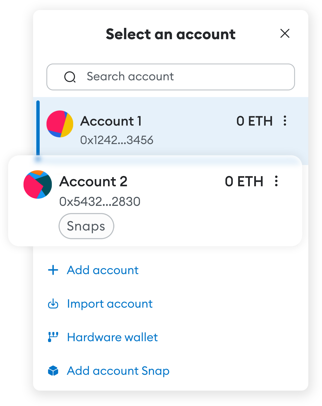 MetaMask Account Management
Snaps