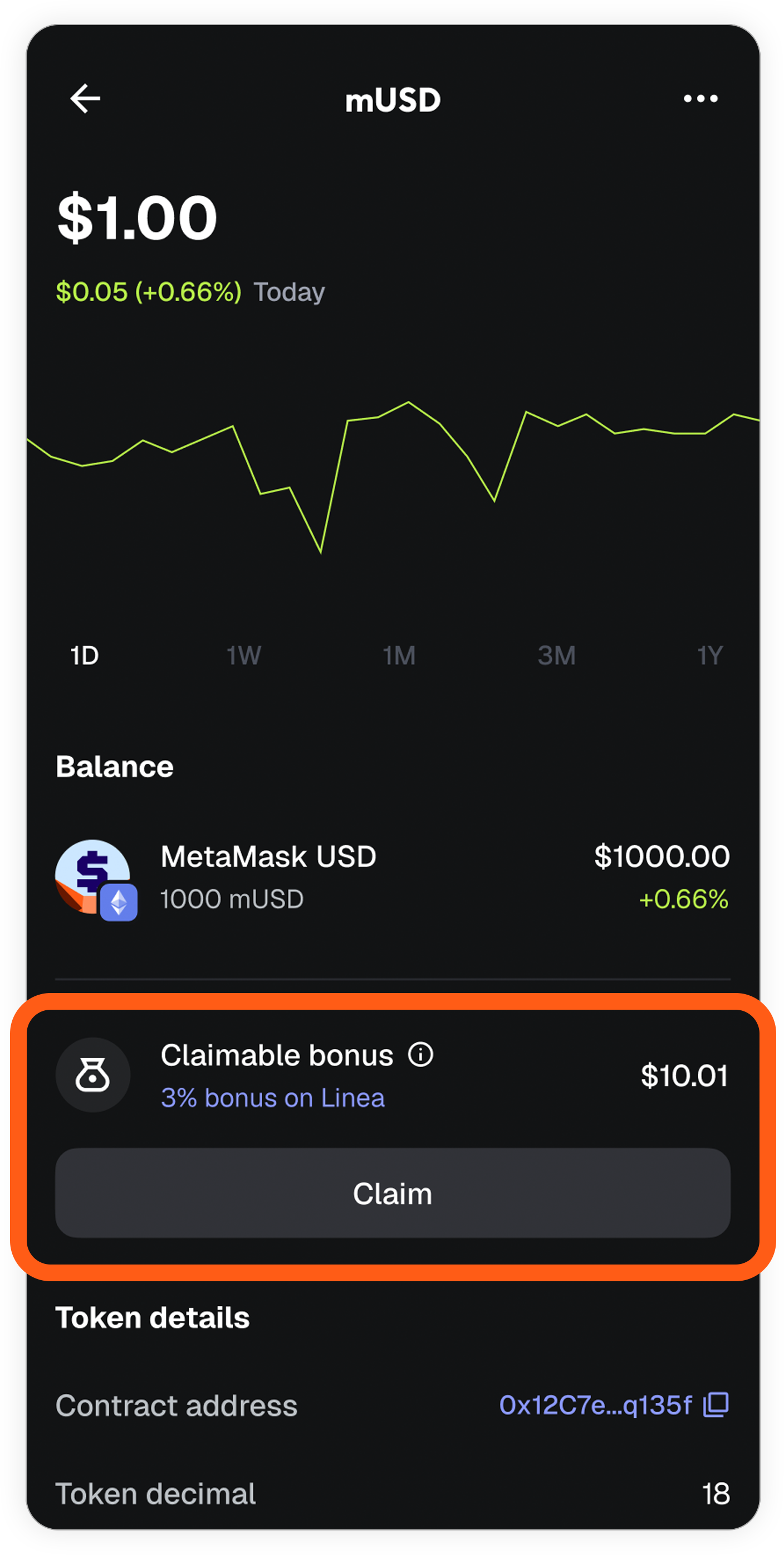 MetaMask mobile: lista de tokens, opção para obter mUSD