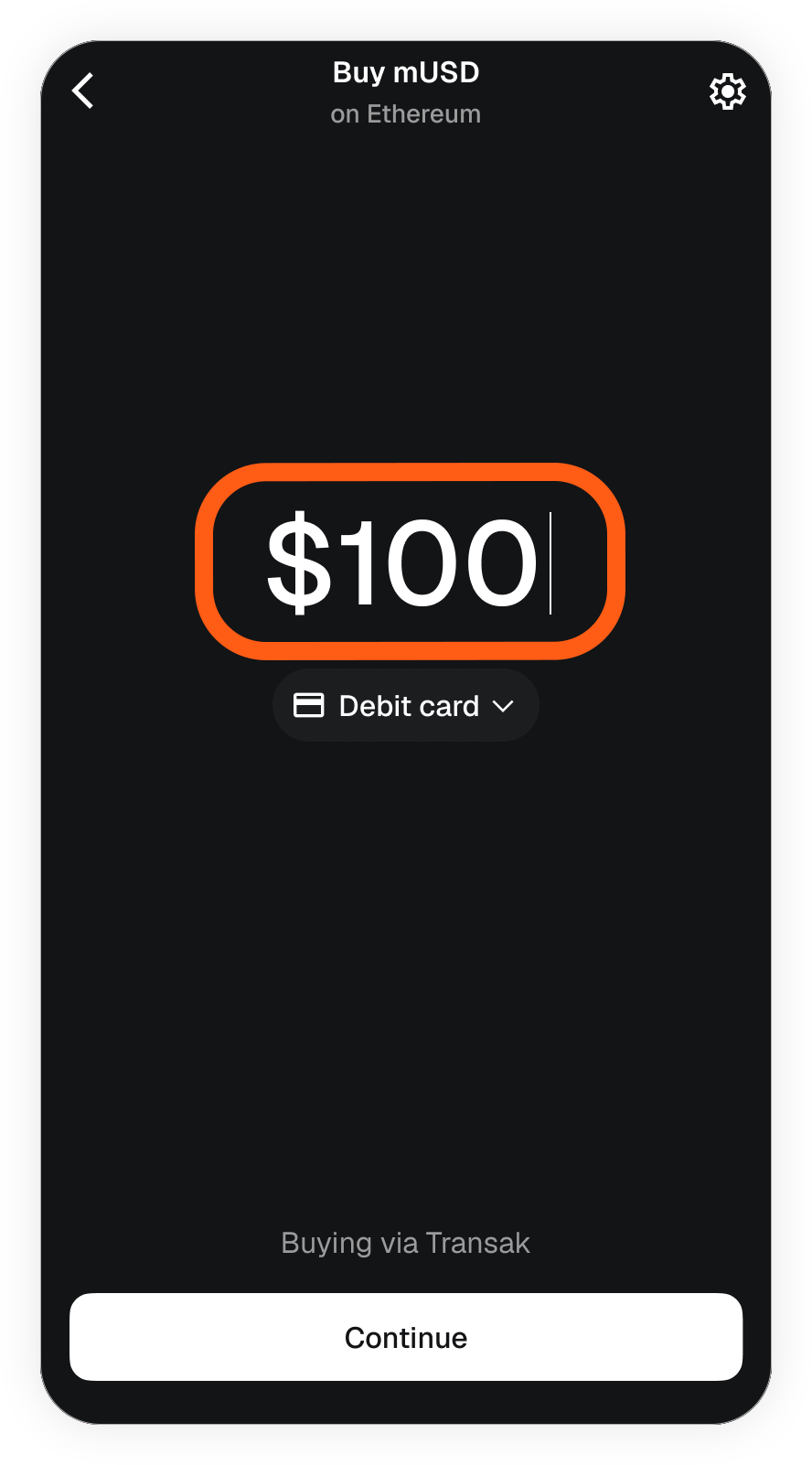 MetaMask Extension buy select amount to buy