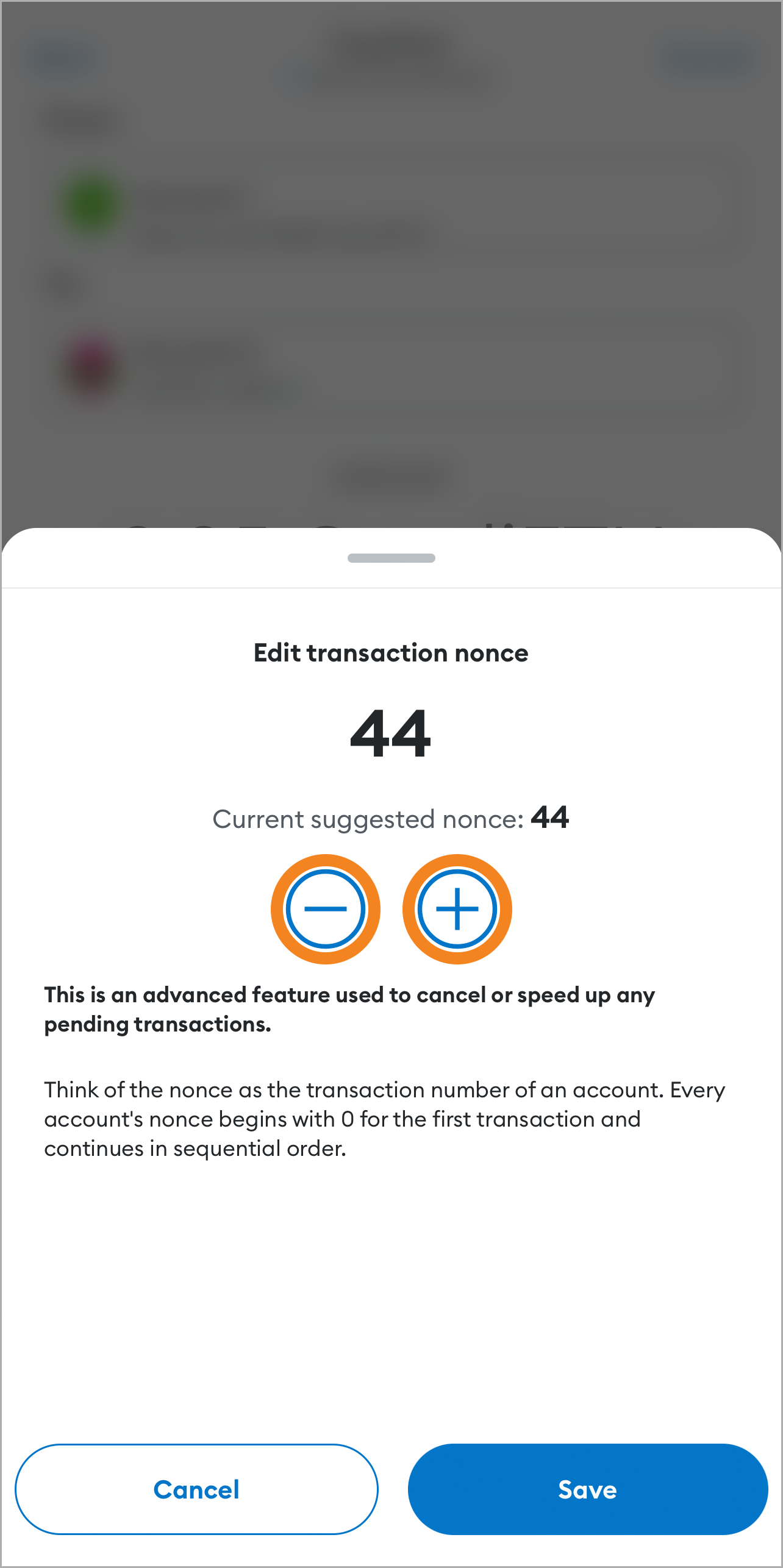 MetaMask customize transaction nonce transaction
mobile