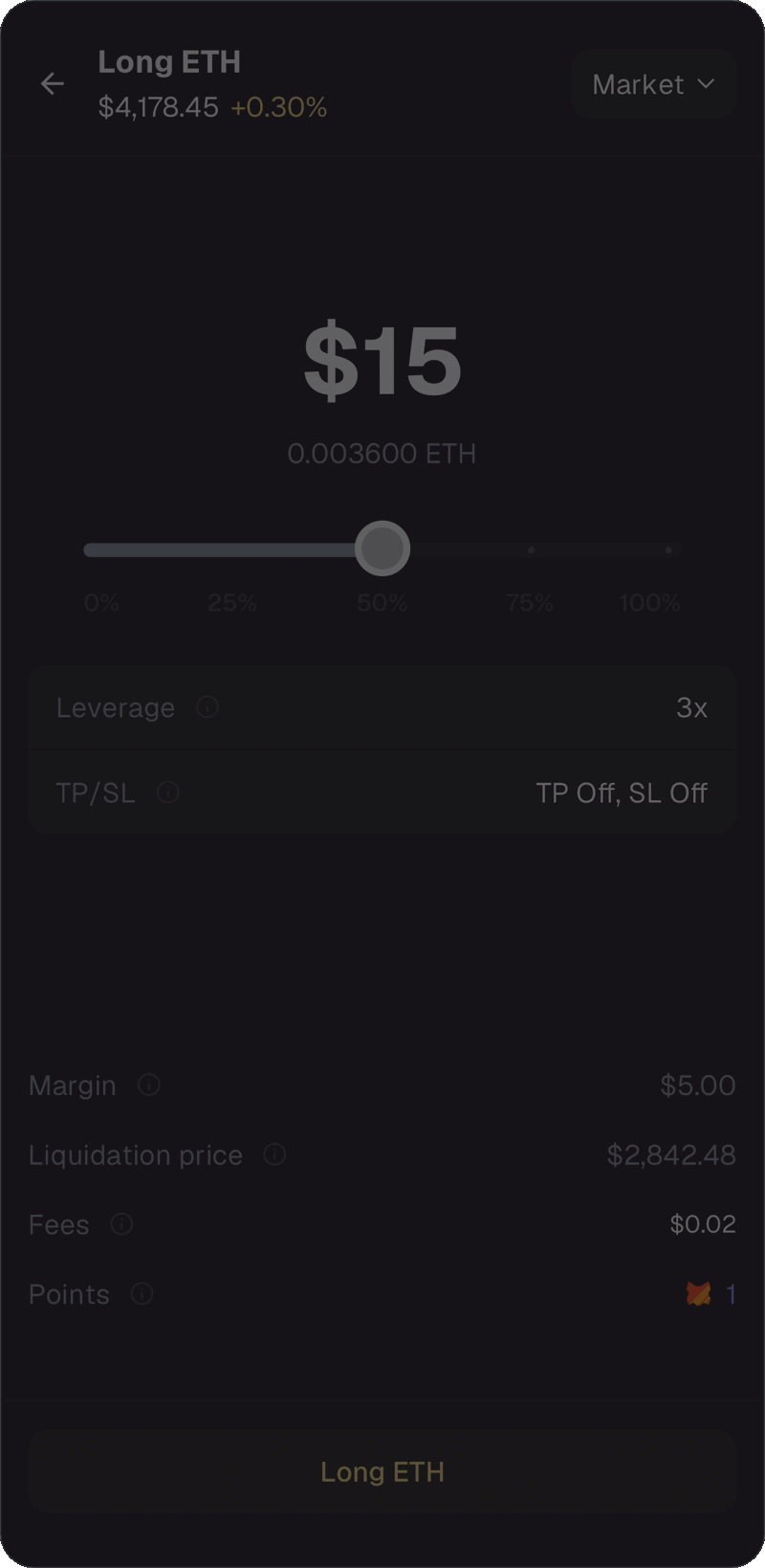 MetaMask Mobile perps locate limit settings