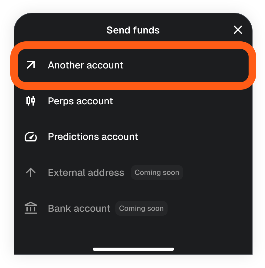 MetaMask mobile money account send funds to another account