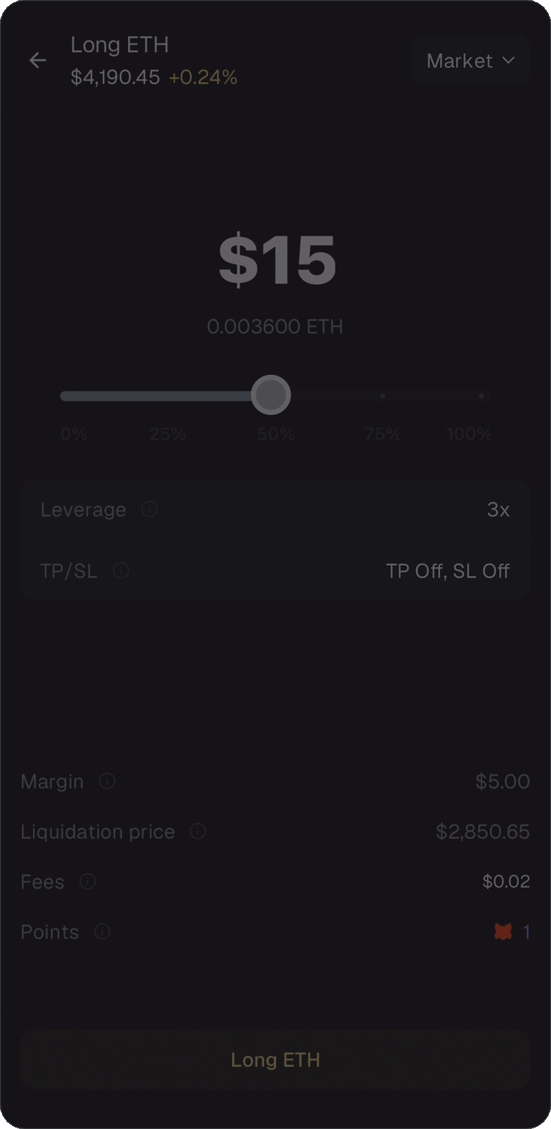 MetaMask Mobile perps adjust profit stop loss