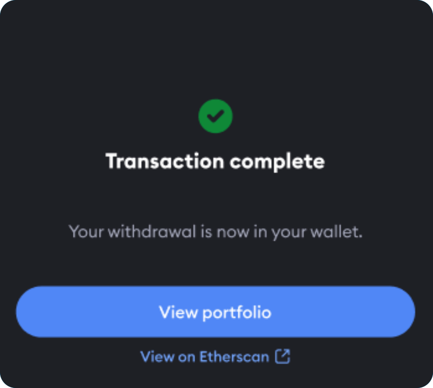 MetaMask staking withdraw
lido